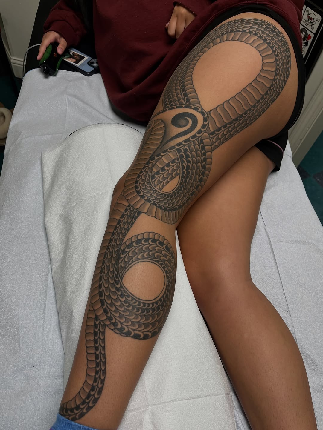 Tattoo by @abbeyruthtattoo — blackwork, illustrative