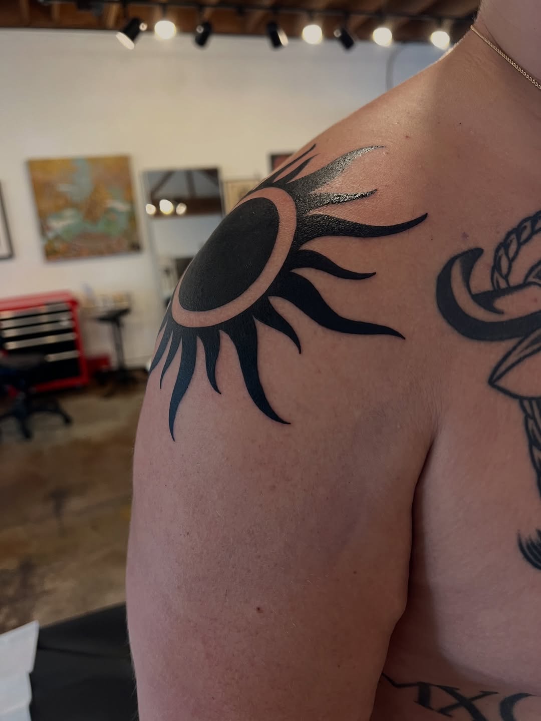 Tattoo by @mickeyycarlisle — blackwork