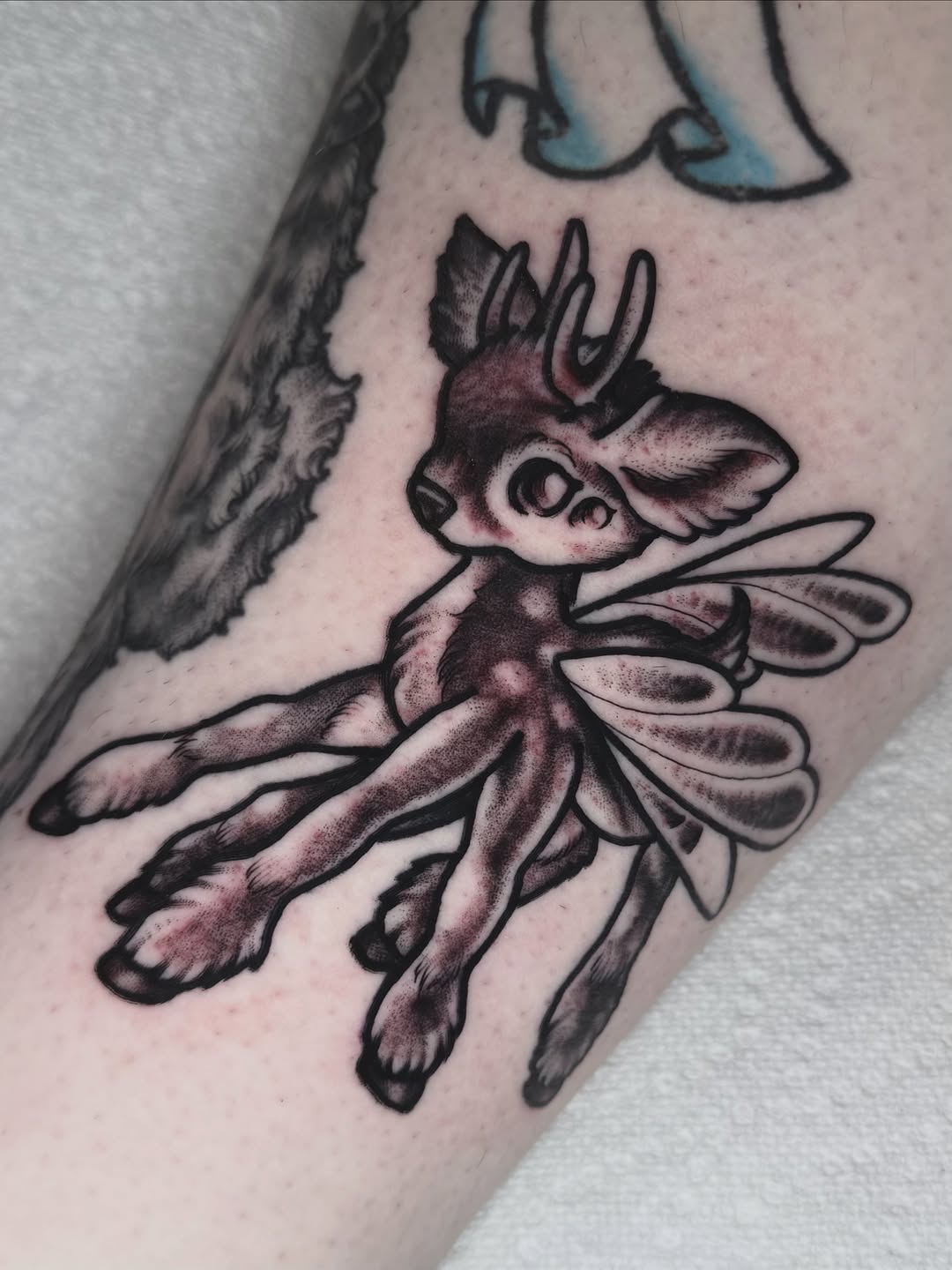 Tattoo by @starrdvst_ โ black_and_grey, dotwork