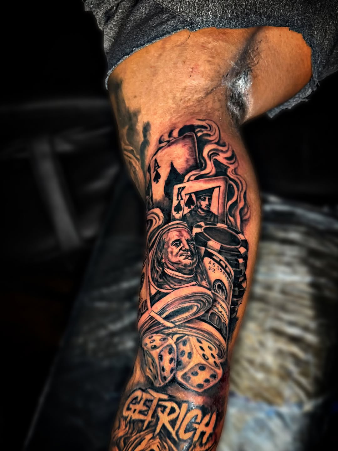 Tattoo by @tattsby0b — black_and_grey, realism