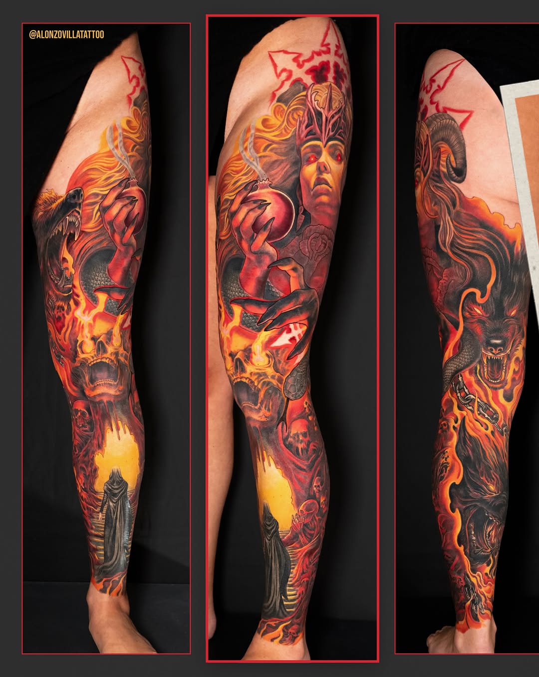 Tattoo by @alonzovillatattoo — dark_realism