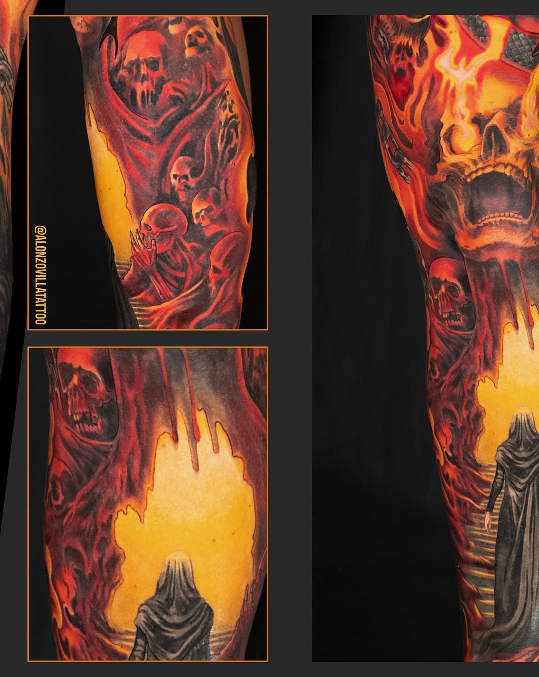 Tattoo by @alonzovillatattoo — dark_realism