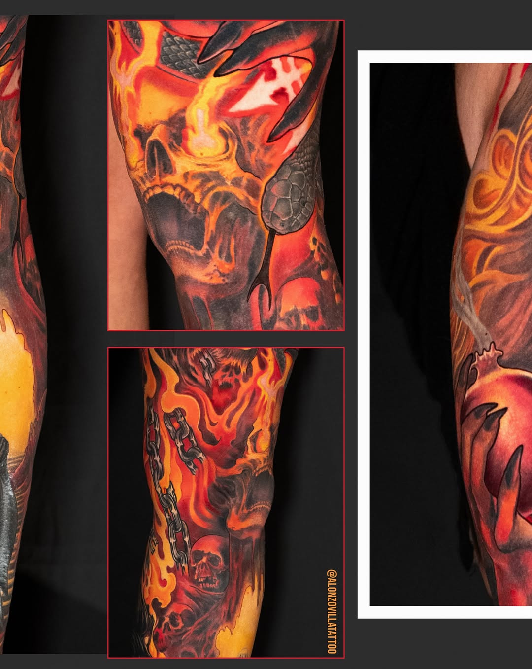 Tattoo by @alonzovillatattoo — realism, dark_realism