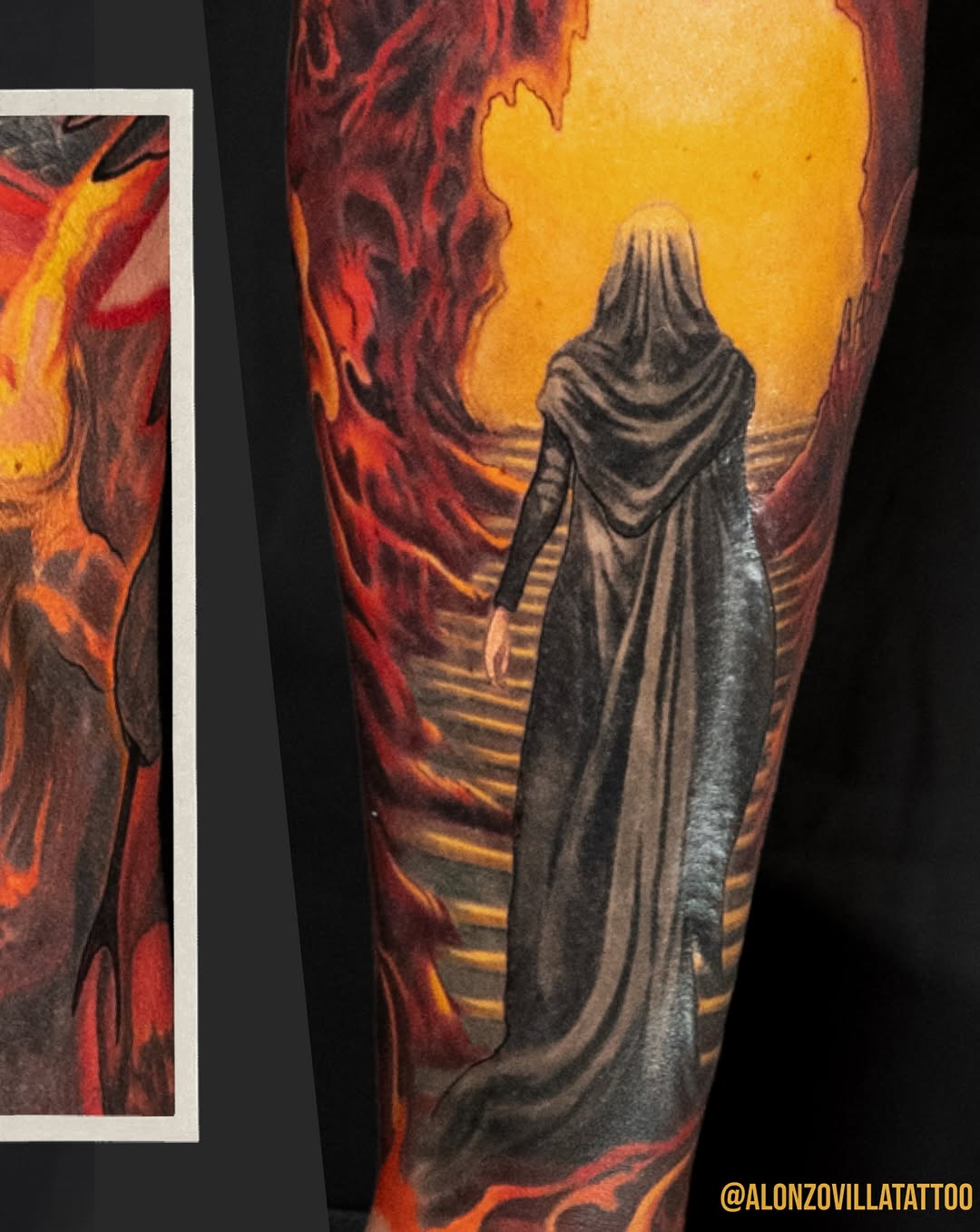 Tattoo by @alonzovillatattoo — realism, dark_realism