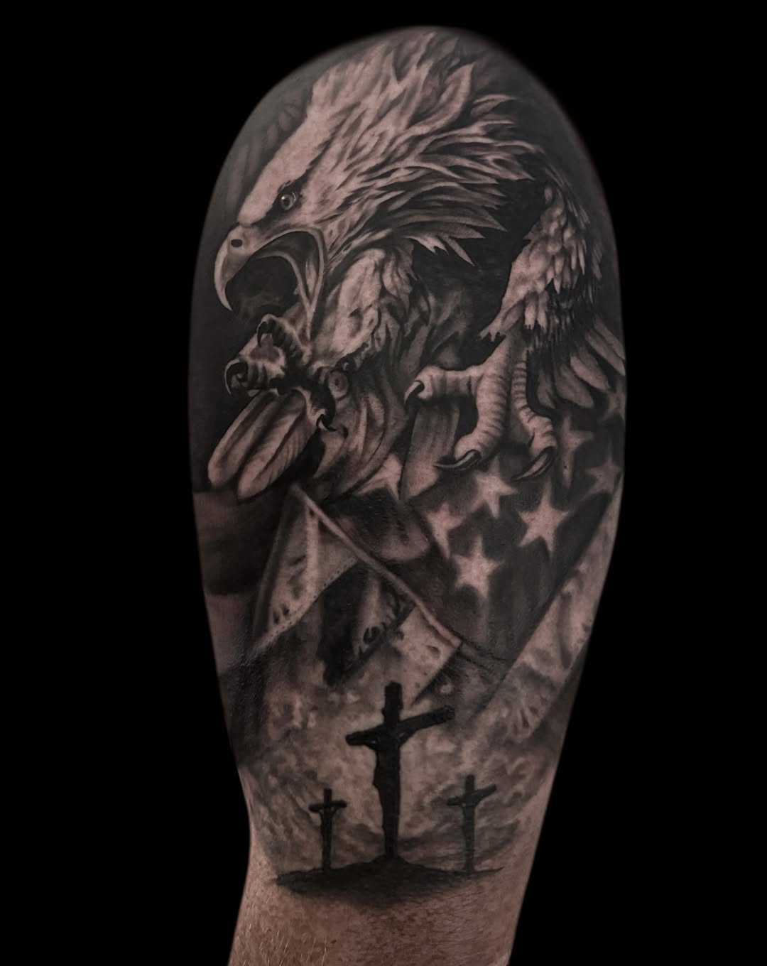 Tattoo by @jenbeantattoos โ realism, black_and_grey