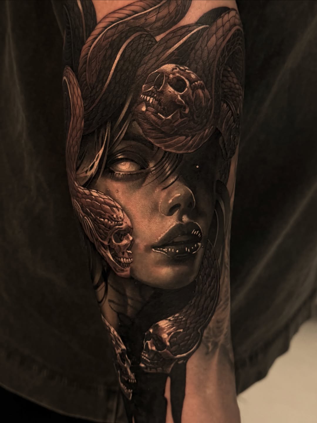 Tattoo by @_hello_vas โ realism, dark_realism