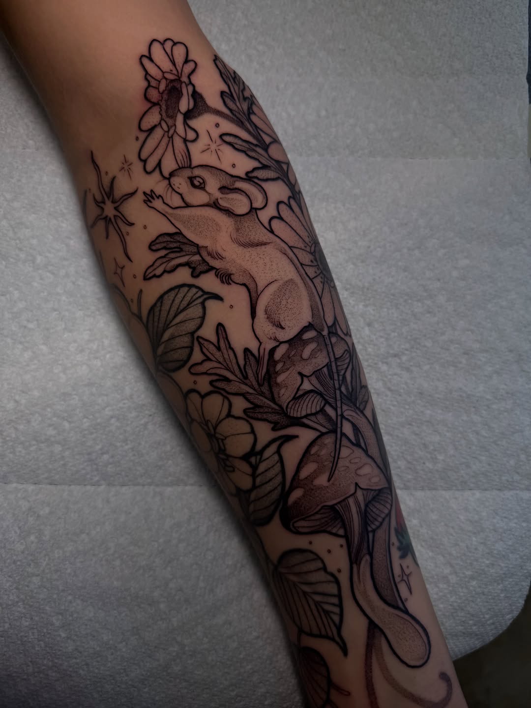Tattoo by @cactihannah — dotwork