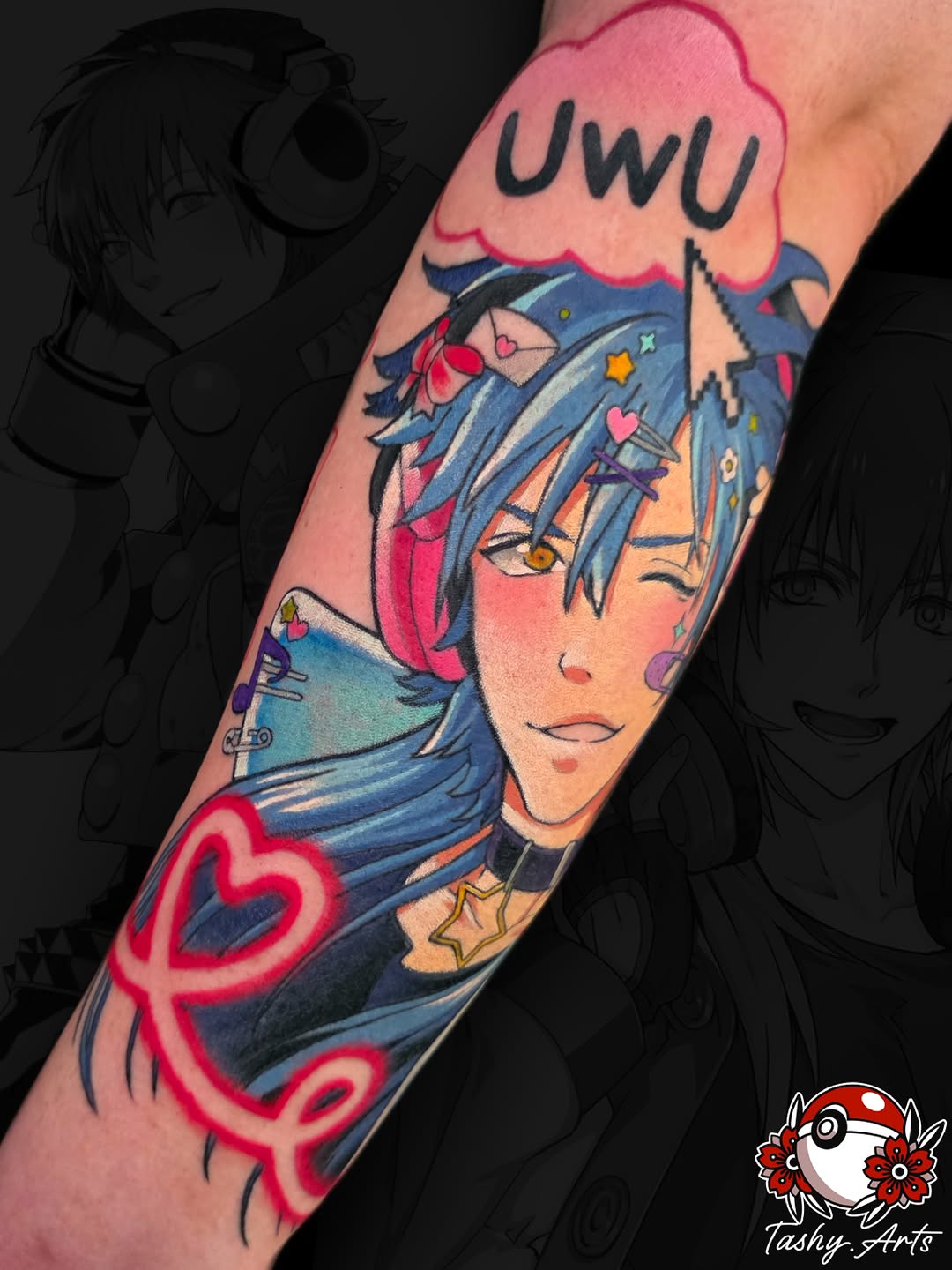 Tattoo by @tashy.arts — anime
