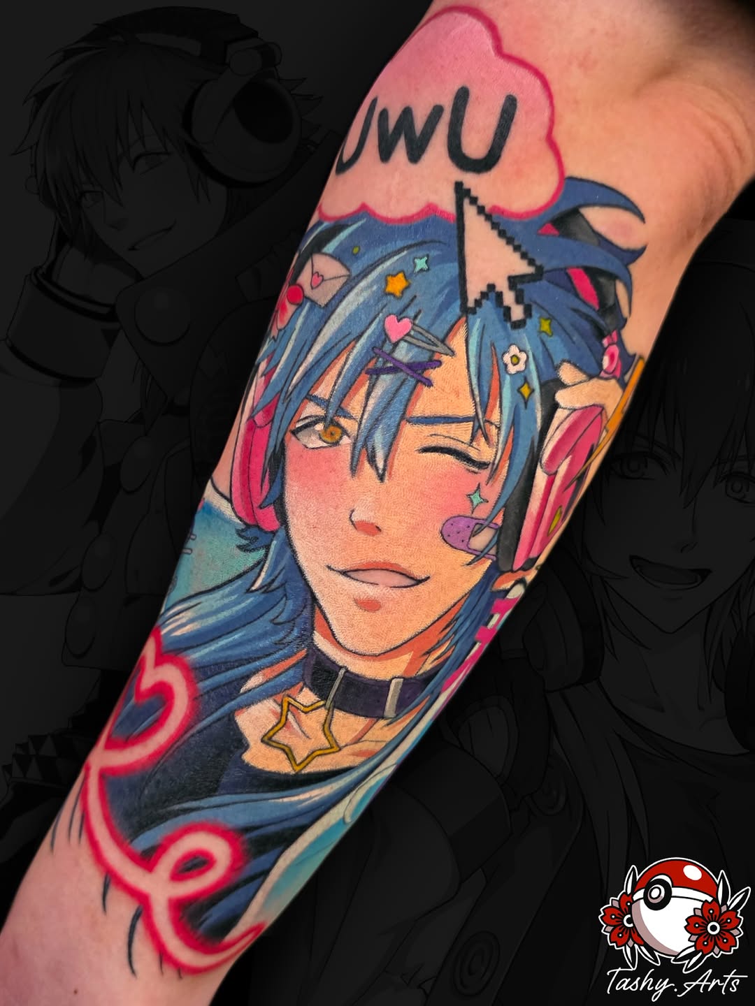 Tattoo by @tashy.arts — anime
