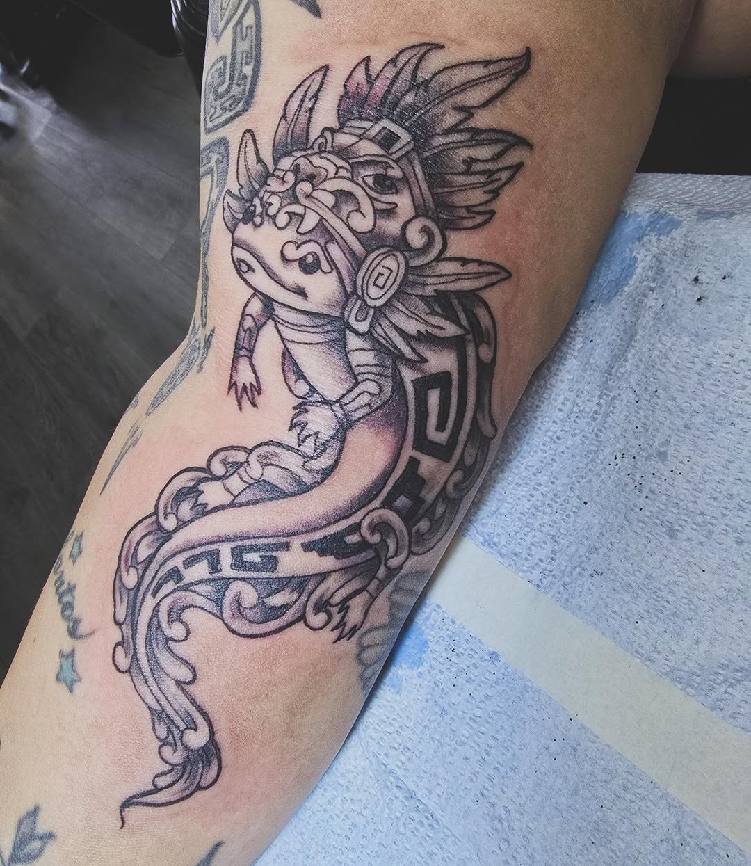 Tattoo by @bonnieseeley — illustrative, black_and_grey