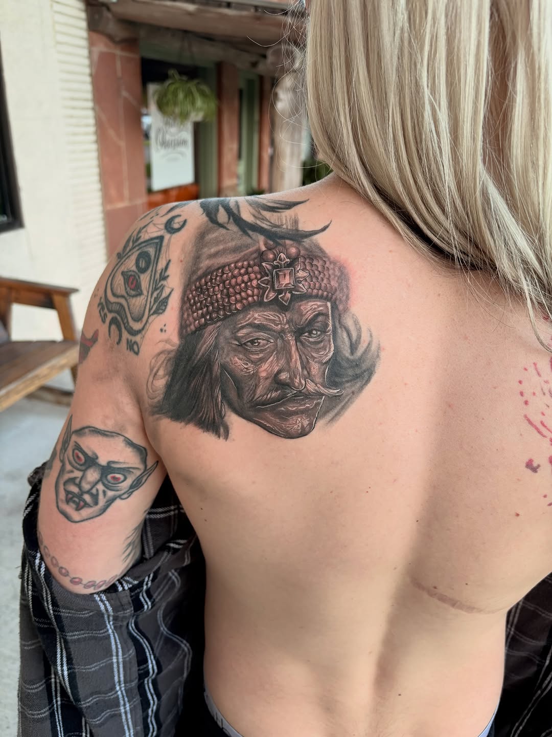 Tattoo by @sladesink — black_and_grey, realism