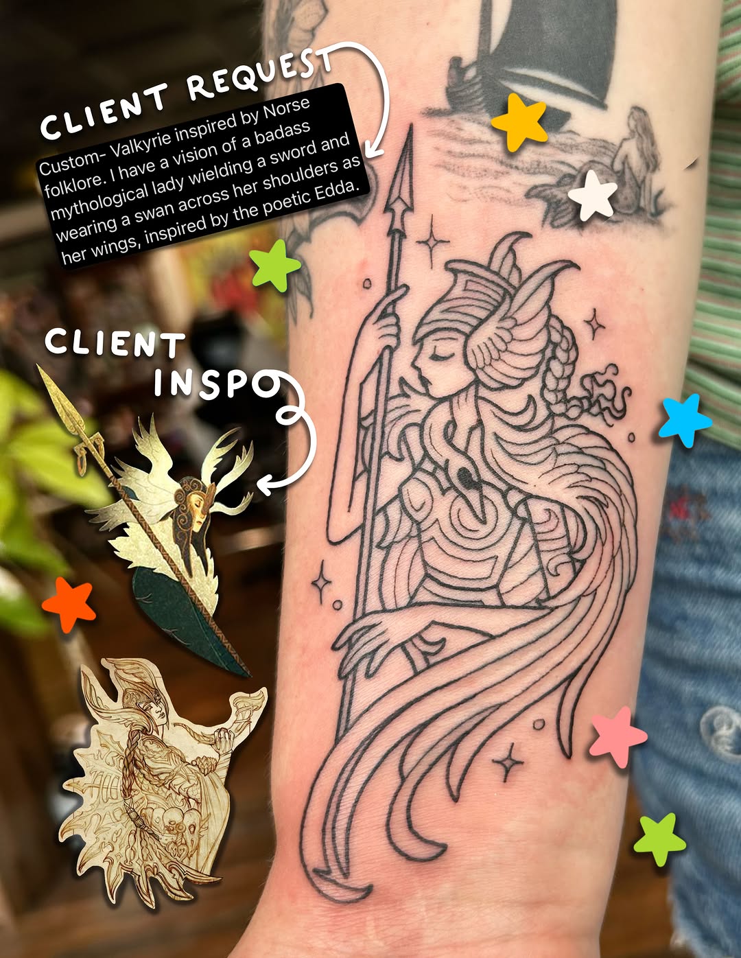 Tattoo by @sadiebartchtattoos — illustrative