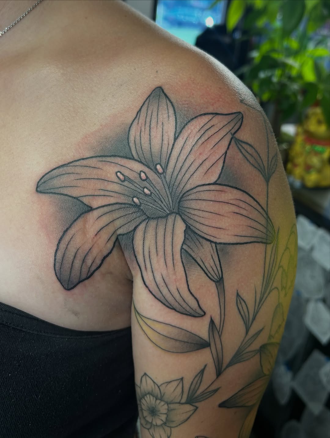 Tattoo by @darklord_665 — black_and_grey