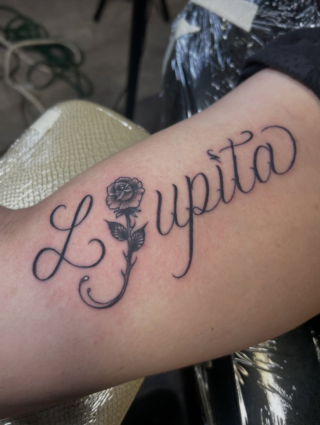 Tattoo by @darklord_665 — fine_line, lettering_script