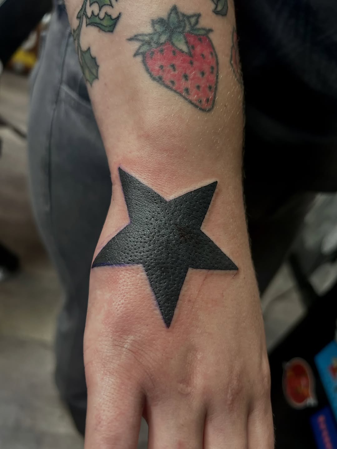 Tattoo by @darklord_665 — blackwork