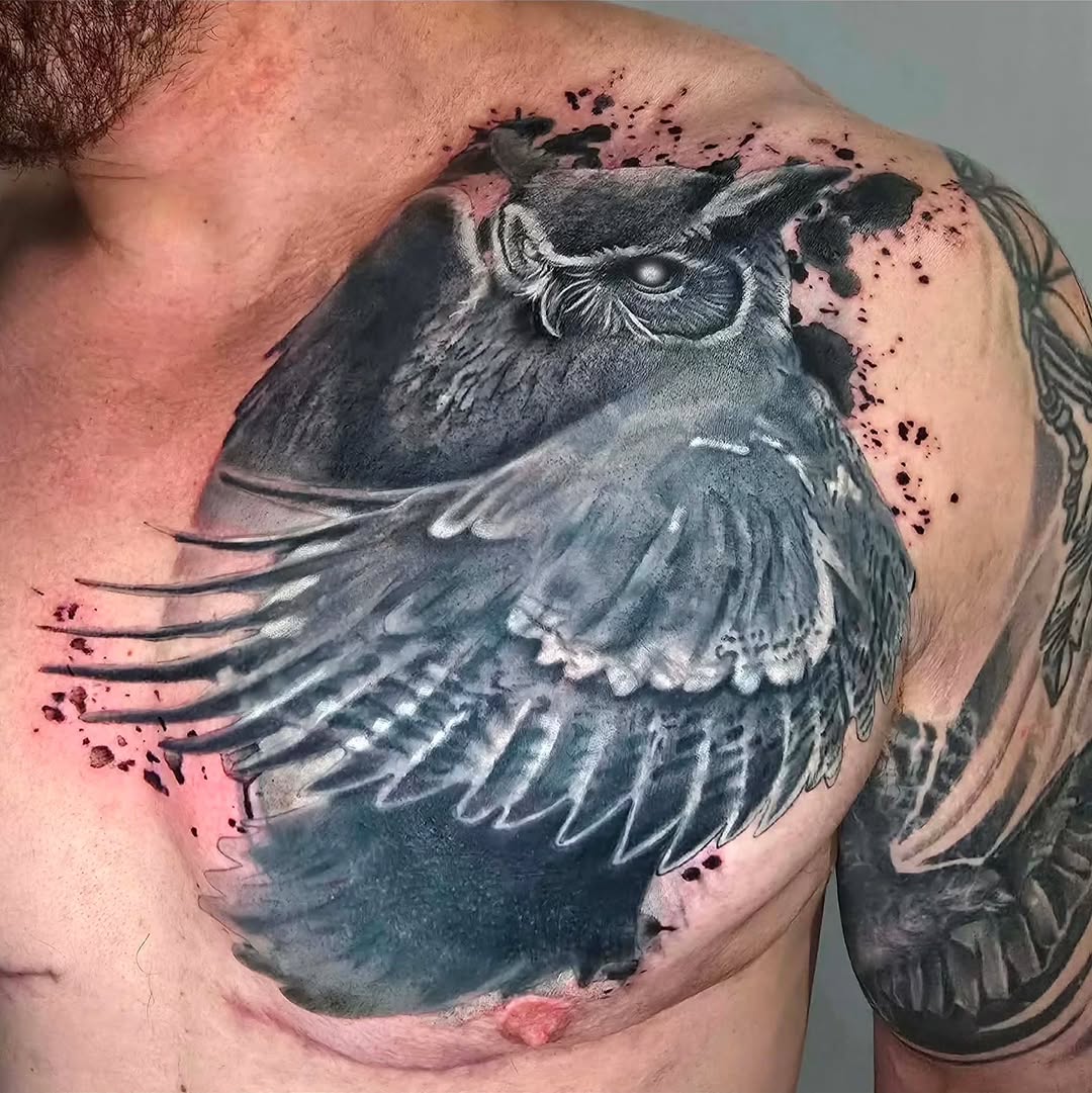 Tattoo by @shariz_2.0 β realism, black_and_grey