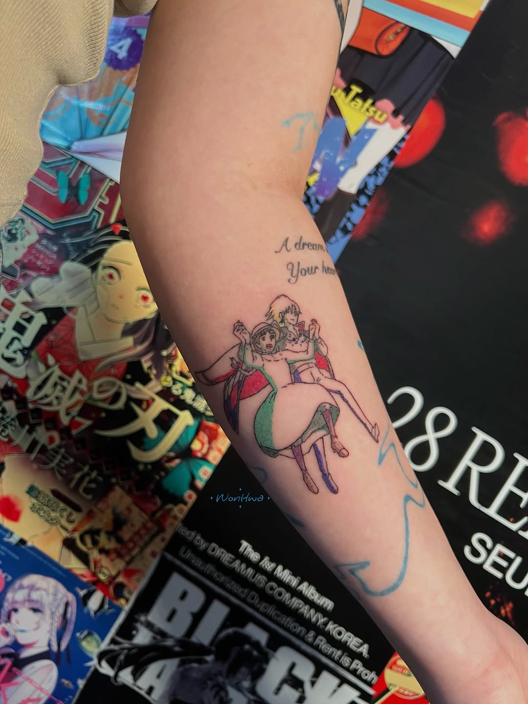 Tattoo by @wonhwa.pokes β anime
