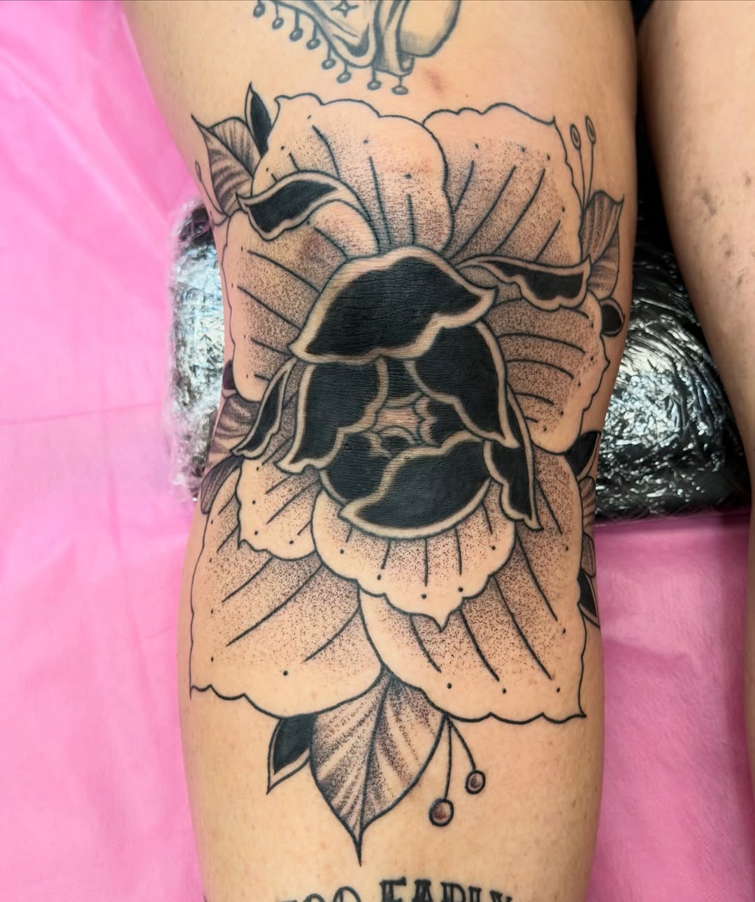 Tattoo by @caitlynntattoos โ american_traditional, dotwork