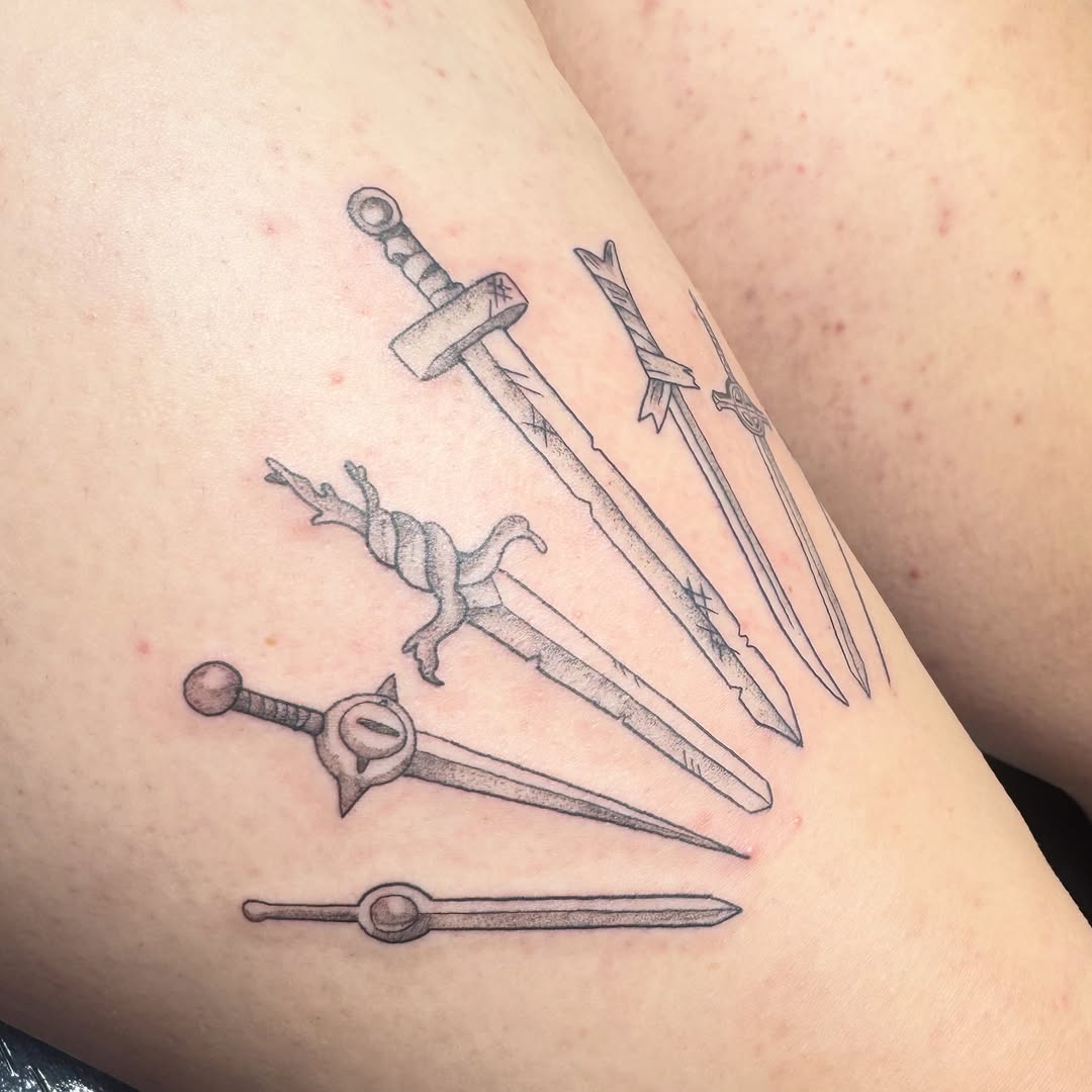 Tattoo by @jadareytattoo — illustrative, black_and_grey
