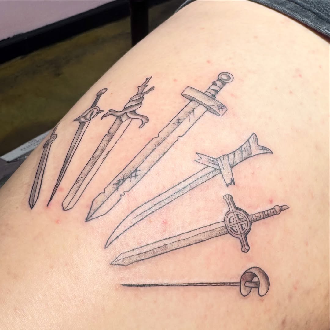 Tattoo by @jadareytattoo — illustrative, black_and_grey