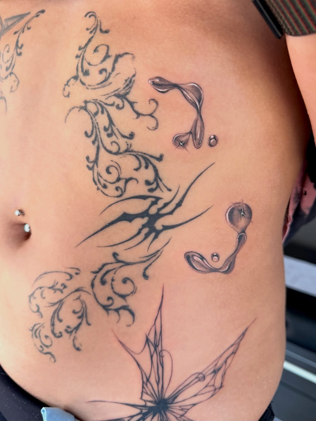 Tattoo by @lilztatz — fine_line, black_and_grey