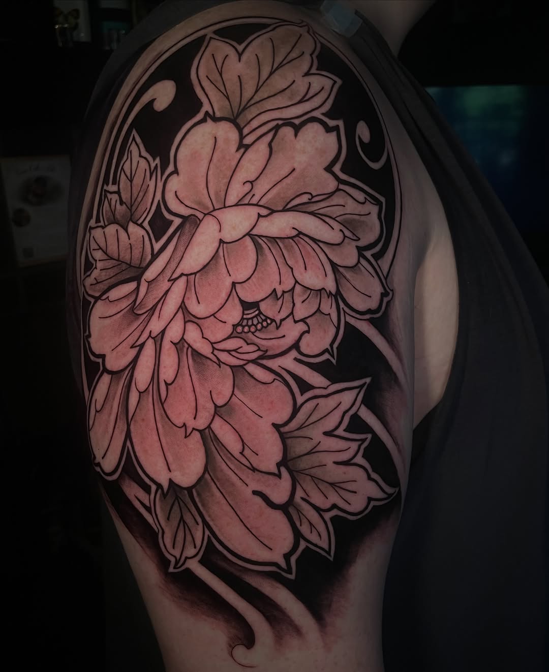Tattoo by @tattoosbylaurensisouphanh โ japanese_irezumi, black_and_grey