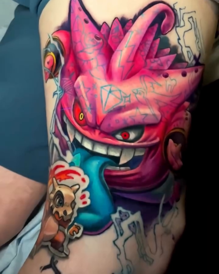 Tattoo by @kateperets_tattoo β anime