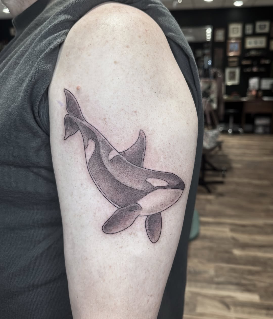 Tattoo by @kaceltattoos — black_and_grey
