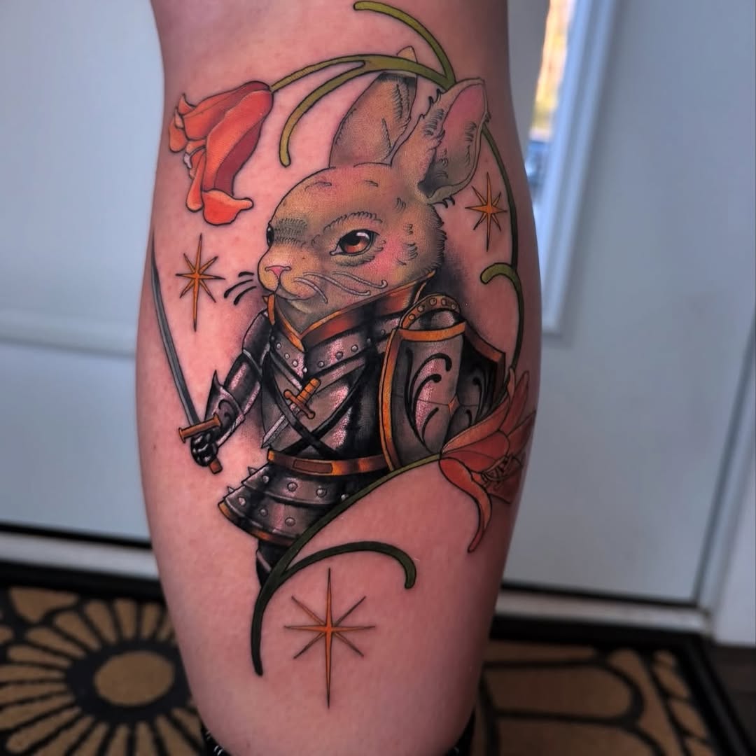 Tattoo by @ladysharktattoos — realism, neo_traditional