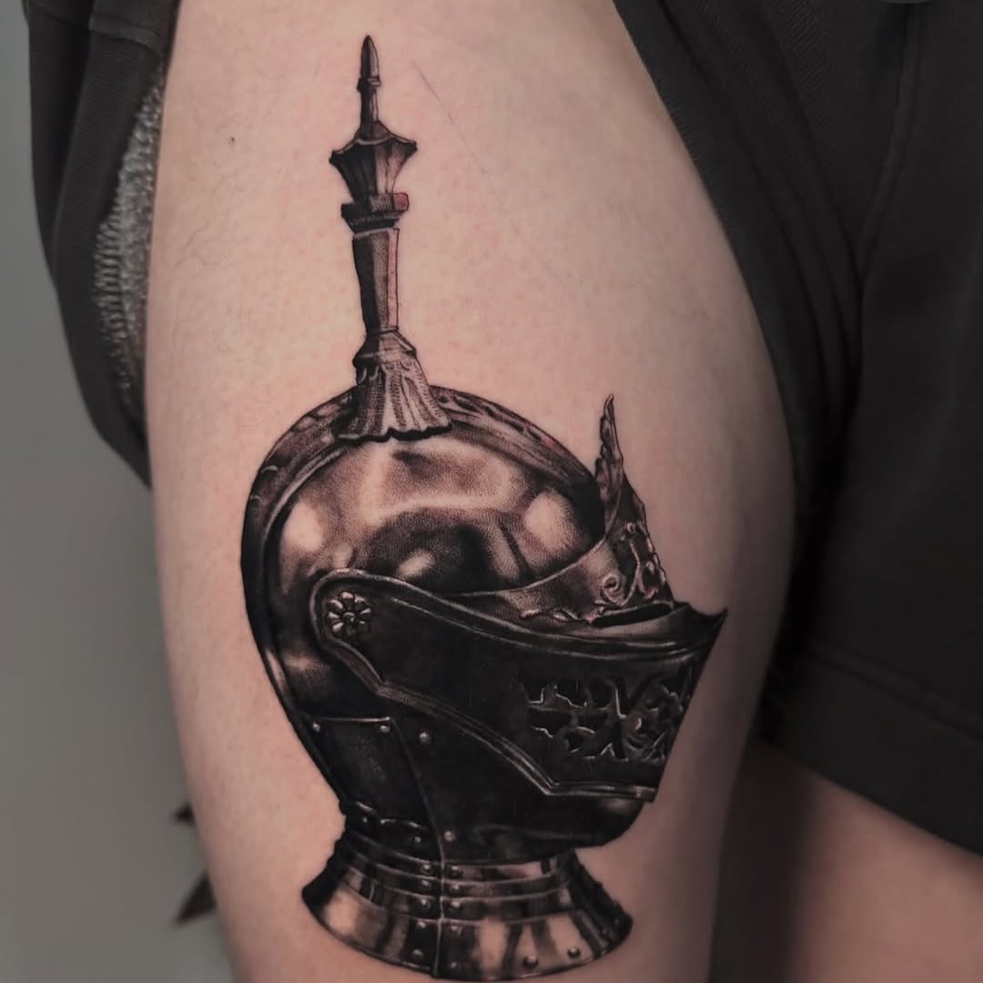 Tattoo by @ladysharktattoos — realism, black_and_grey