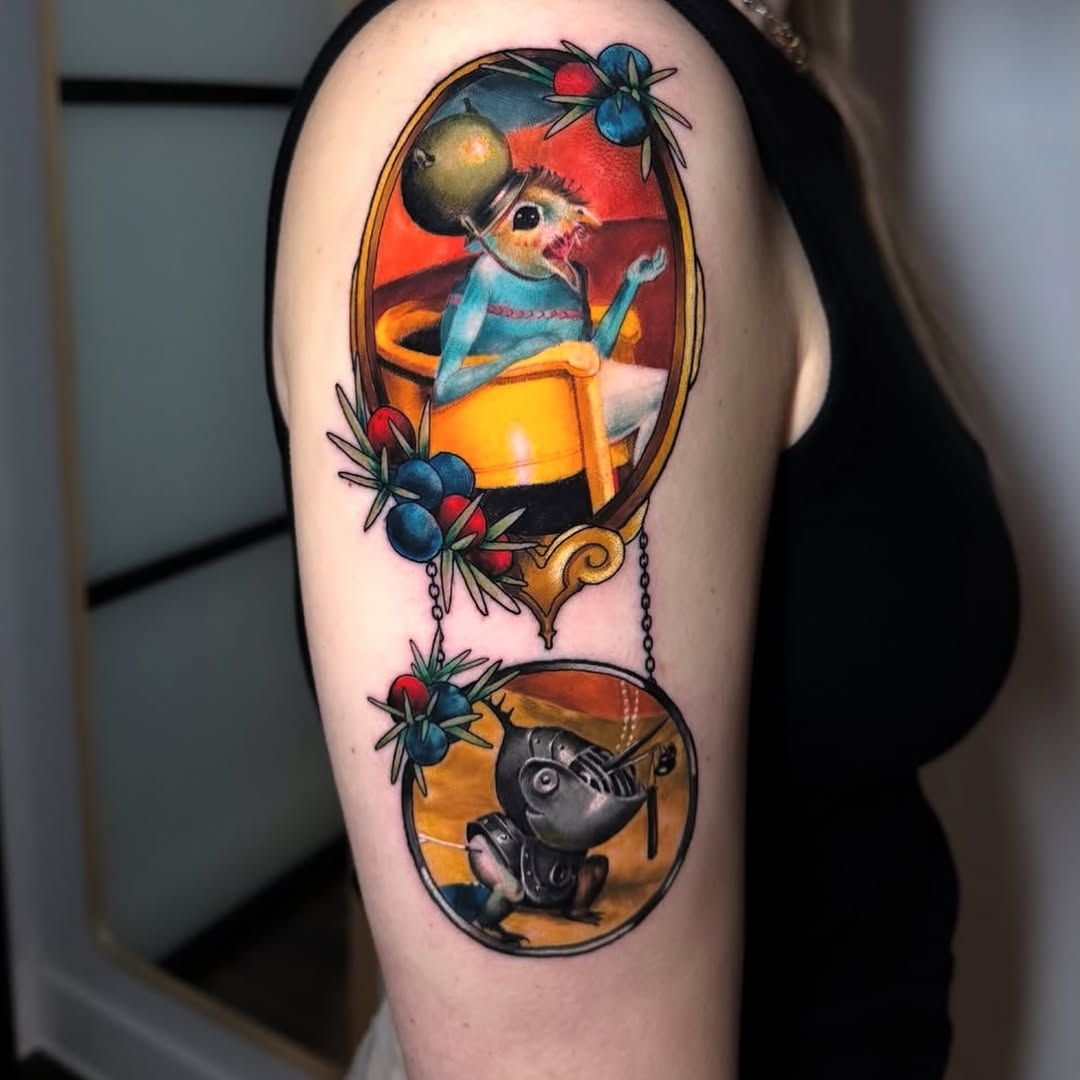Tattoo by @ladysharktattoos — realism, surrealism