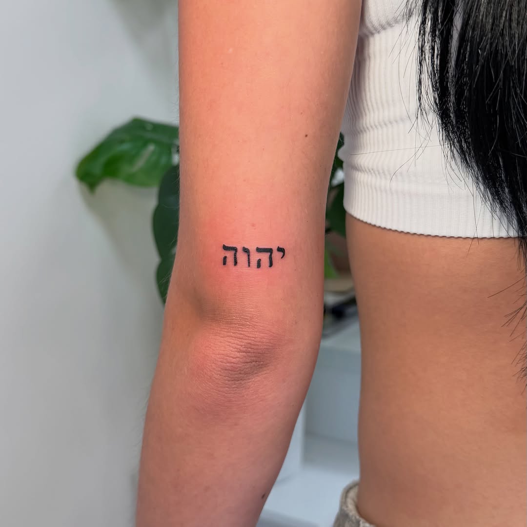 Tattoo by @inkwithd โ lettering_script, minimalist