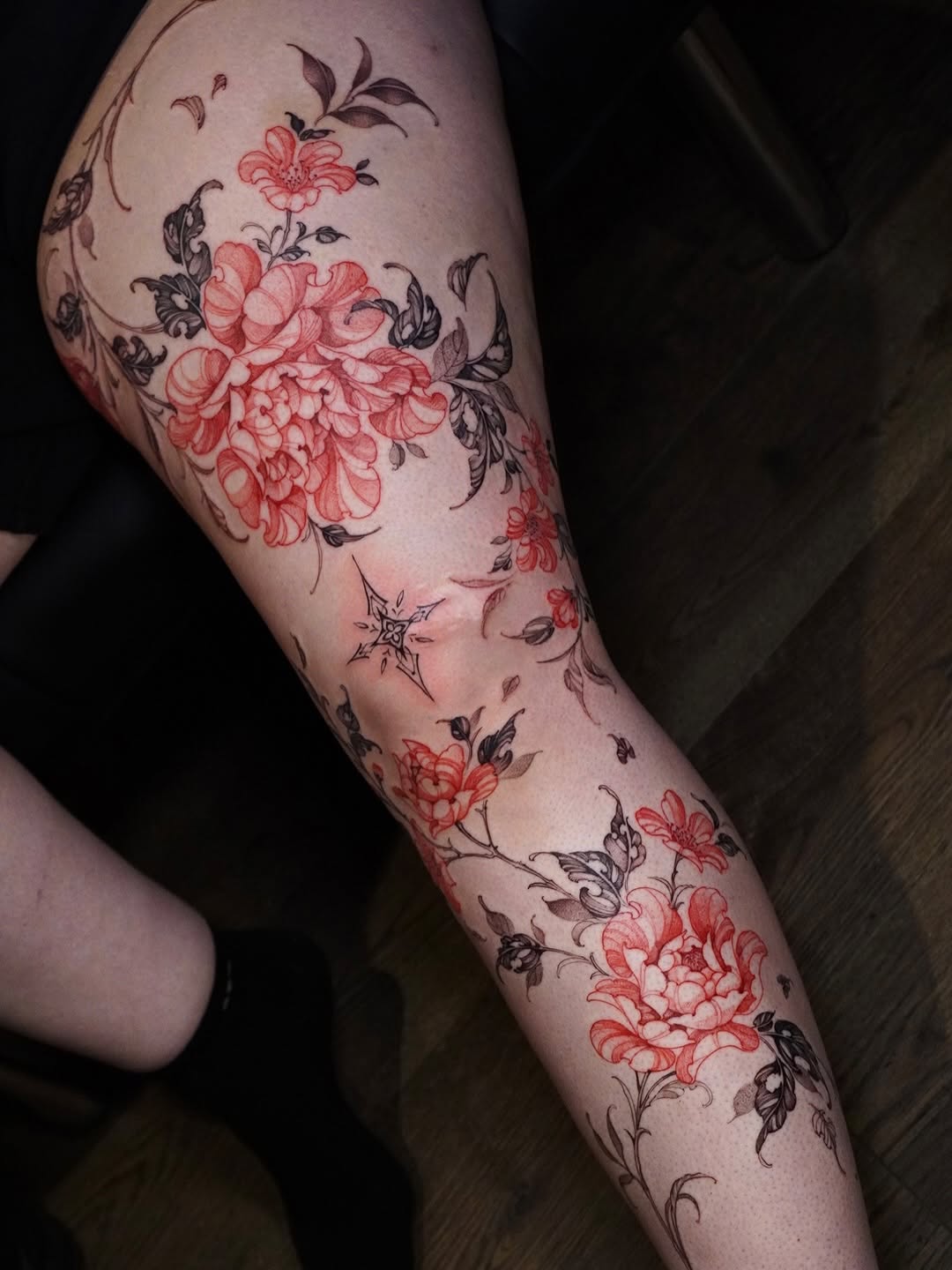 Tattoo by @huynhle_tattoo — black_and_grey