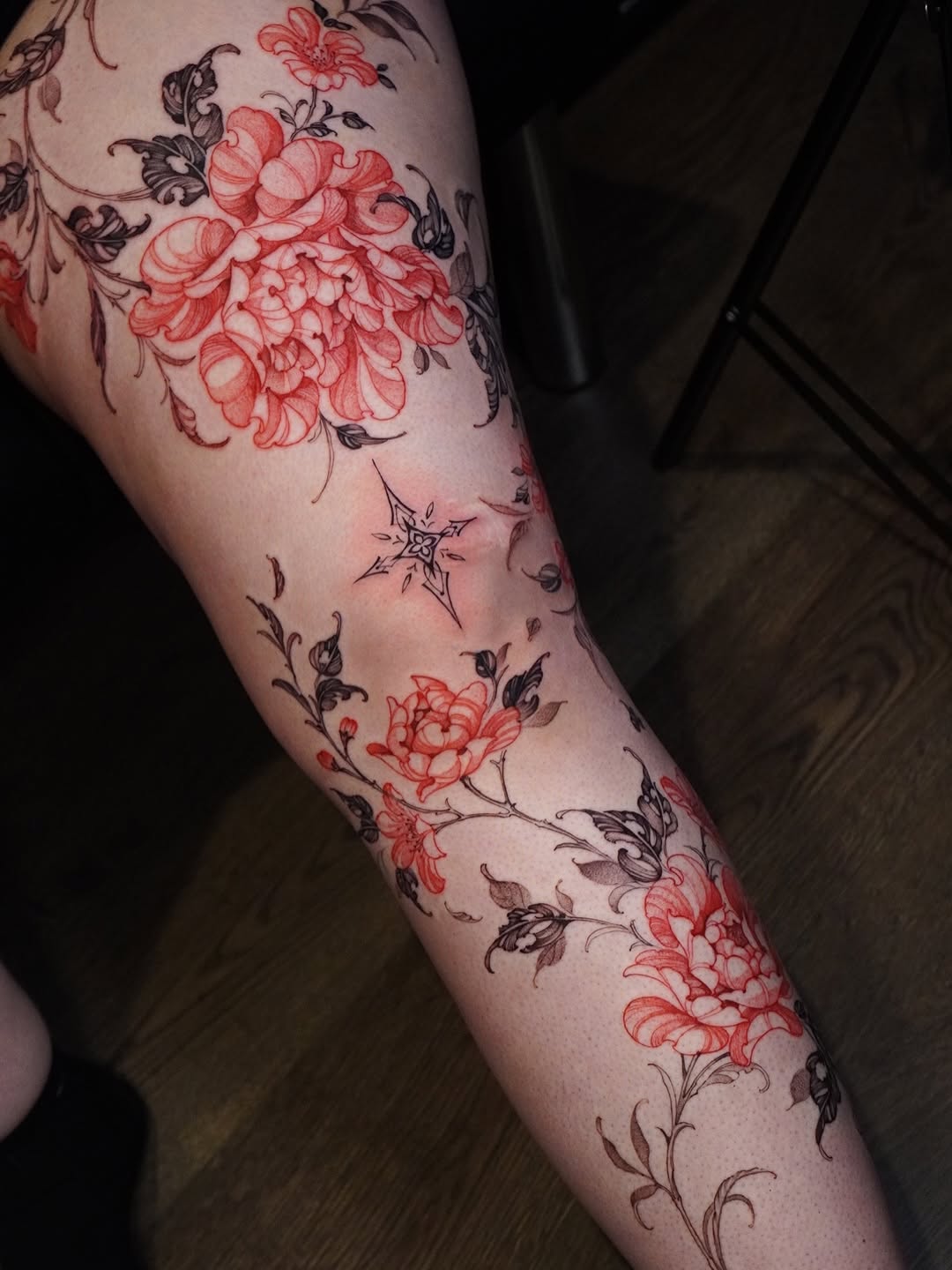 Tattoo by @huynhle_tattoo — black_and_grey
