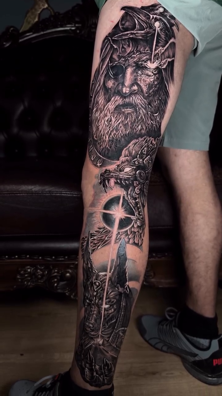 Tattoo by @ink.crack โ realism, black_and_grey
