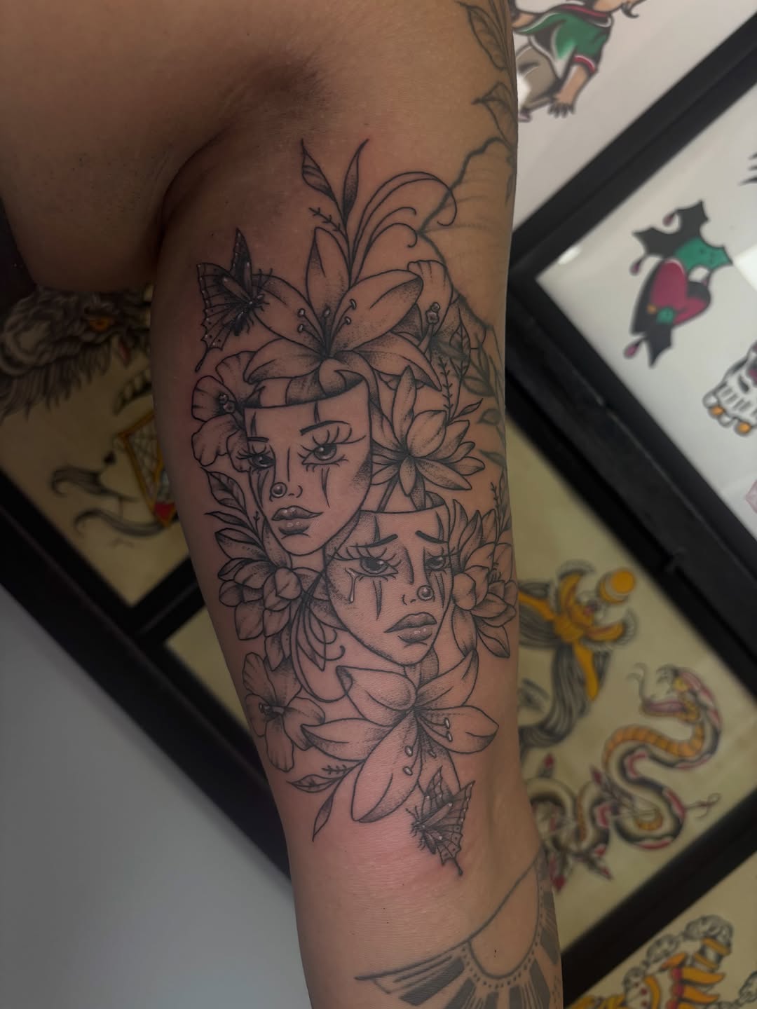 Tattoo by @tattoosbyemilyruth — chicano, black_and_grey