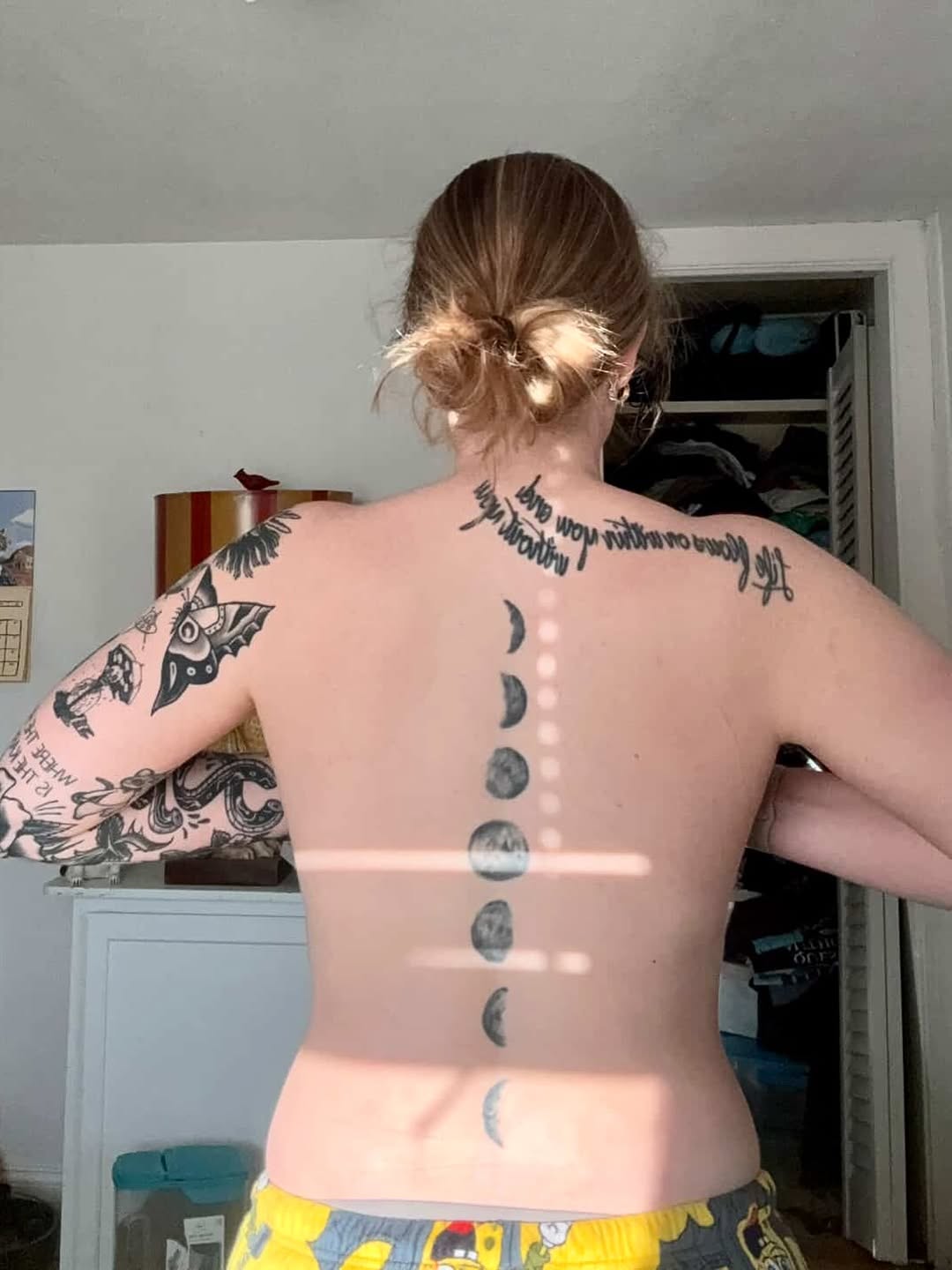 Tattoo by @travstattoos — lettering_script, black_and_grey