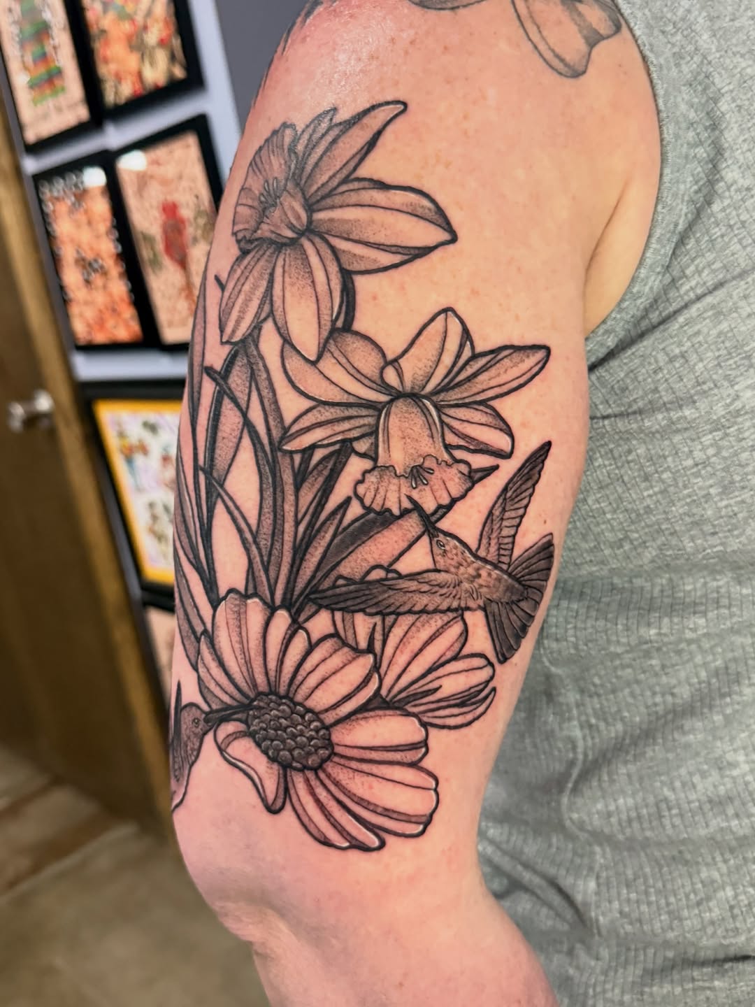 Tattoo by @britter_tattoos — black_and_grey, fine_line