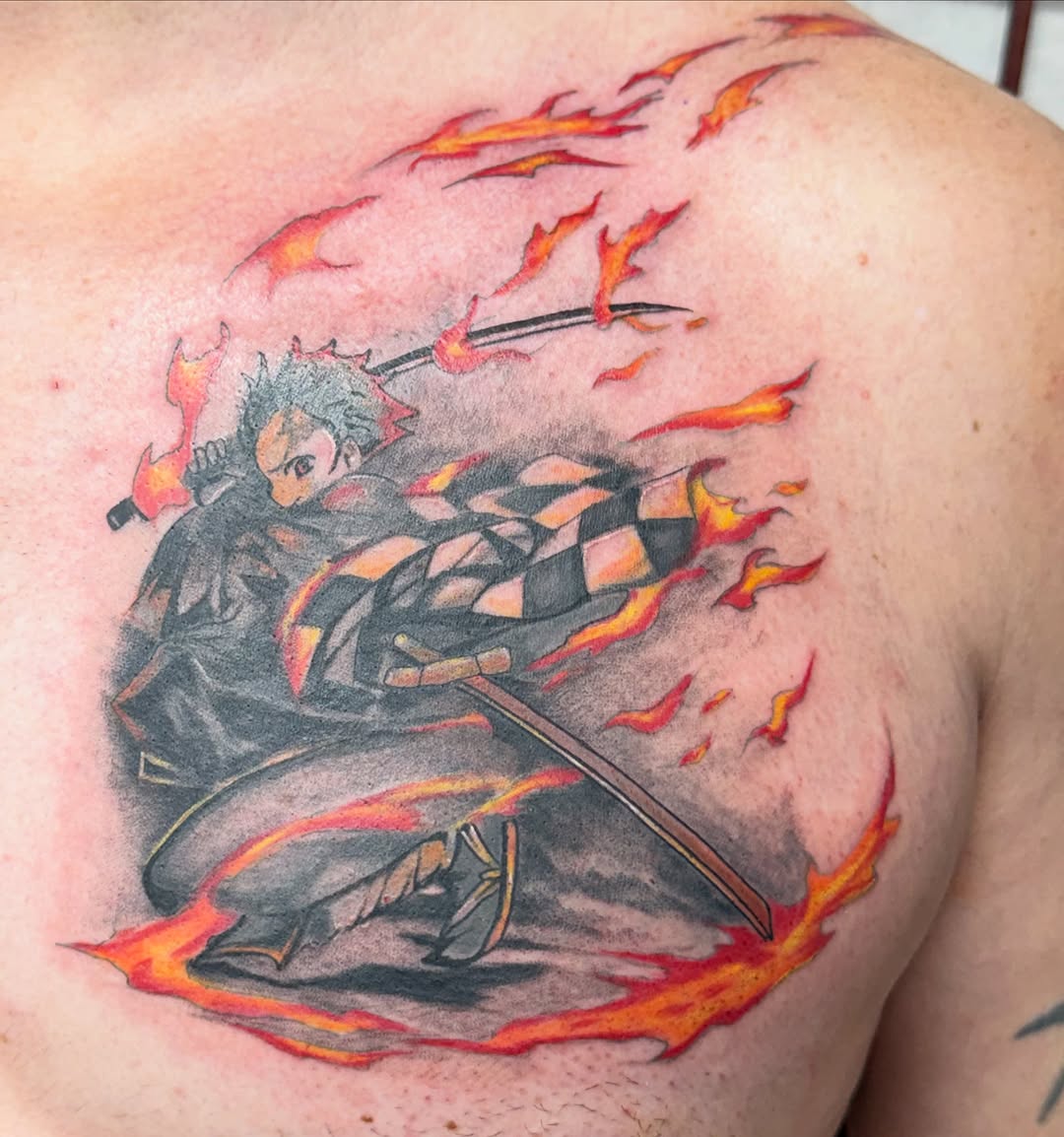Tattoo by @smilemoretattoos — anime, illustrative