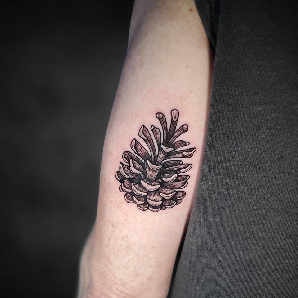 Tattoo by @lunchbox_ink — black_and_grey