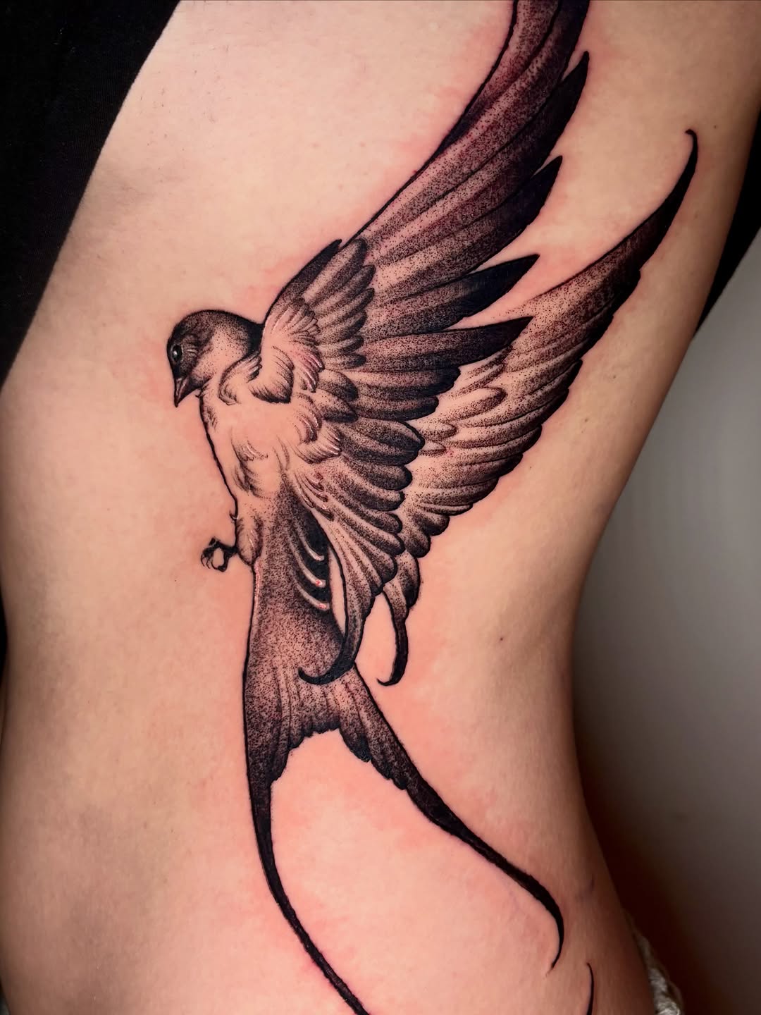 Tattoo by @juuls.ink — black_and_grey, dotwork