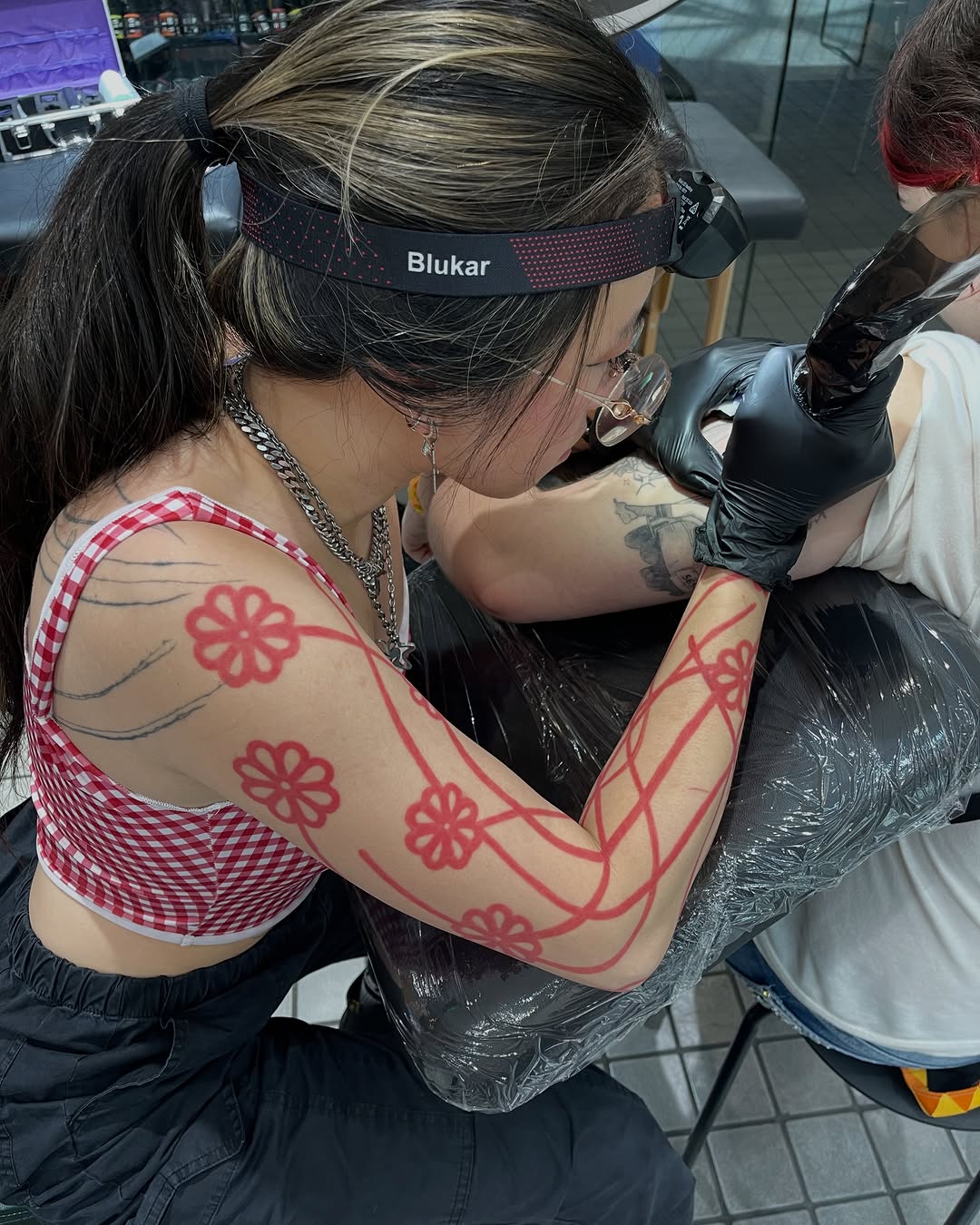 Tattoo by @casketdoodles — illustrative, geometric