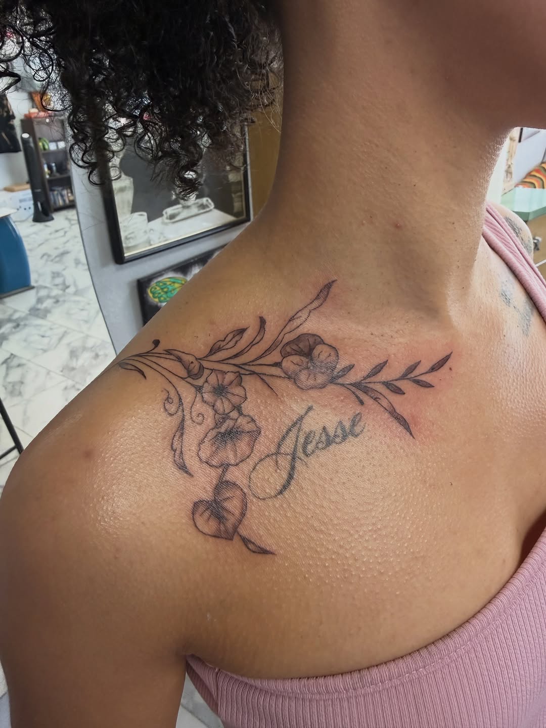 Tattoo by @edweird.art — lettering_script, fine_line