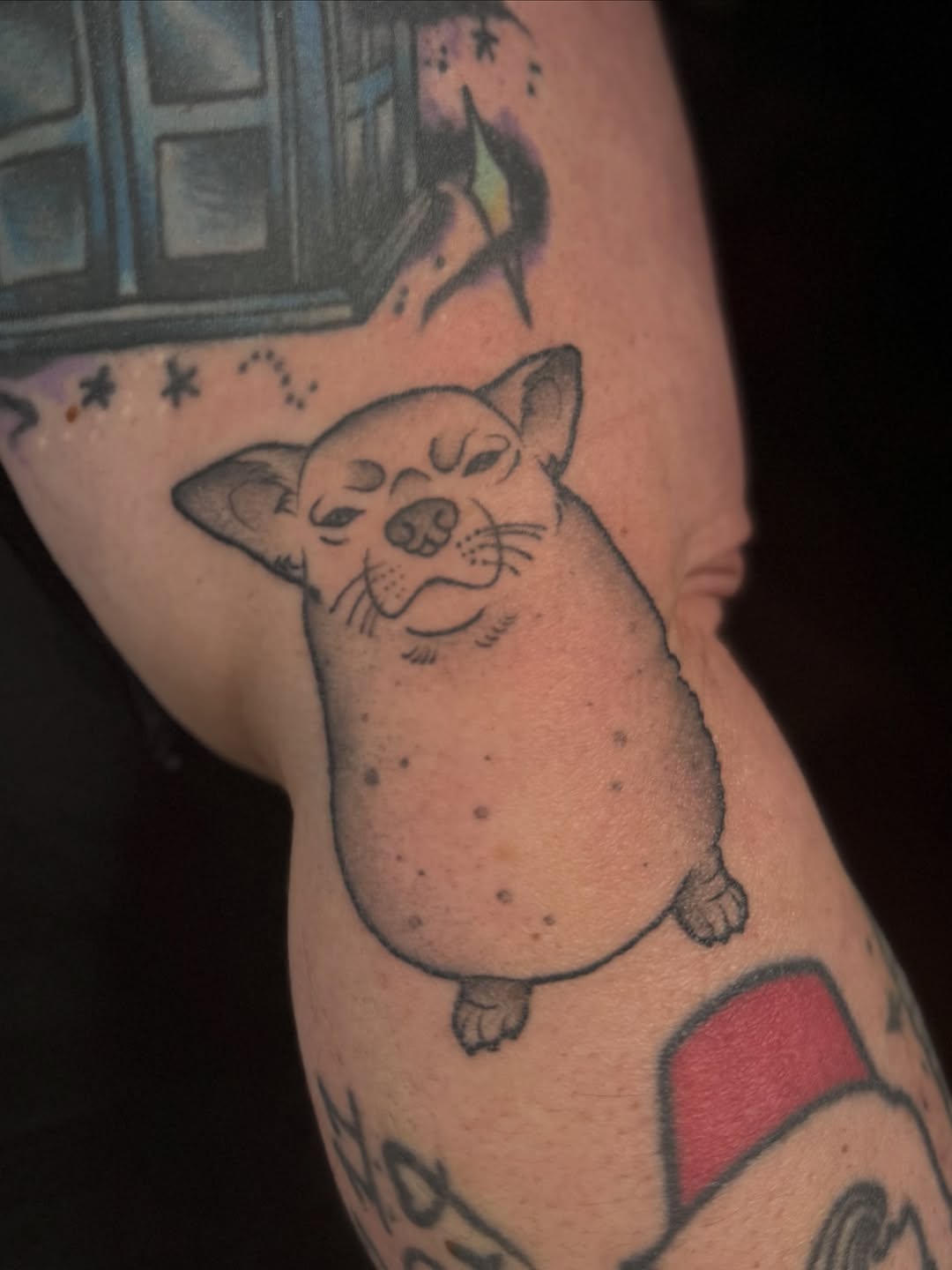 Tattoo by @allyghastly — ignorant, black_and_grey
