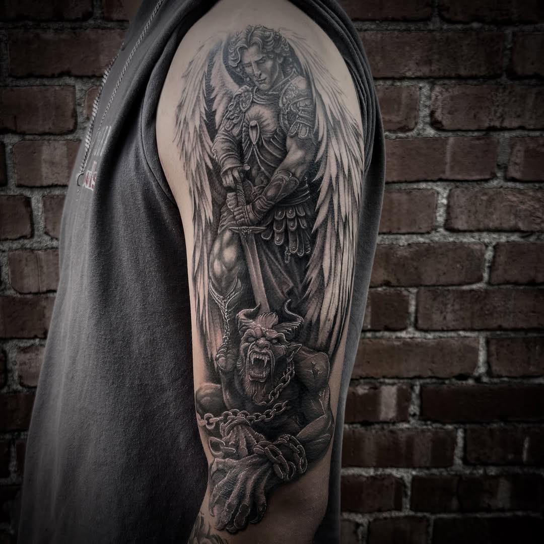 Tattoo by @blakobtattoos โ realism, dark_realism