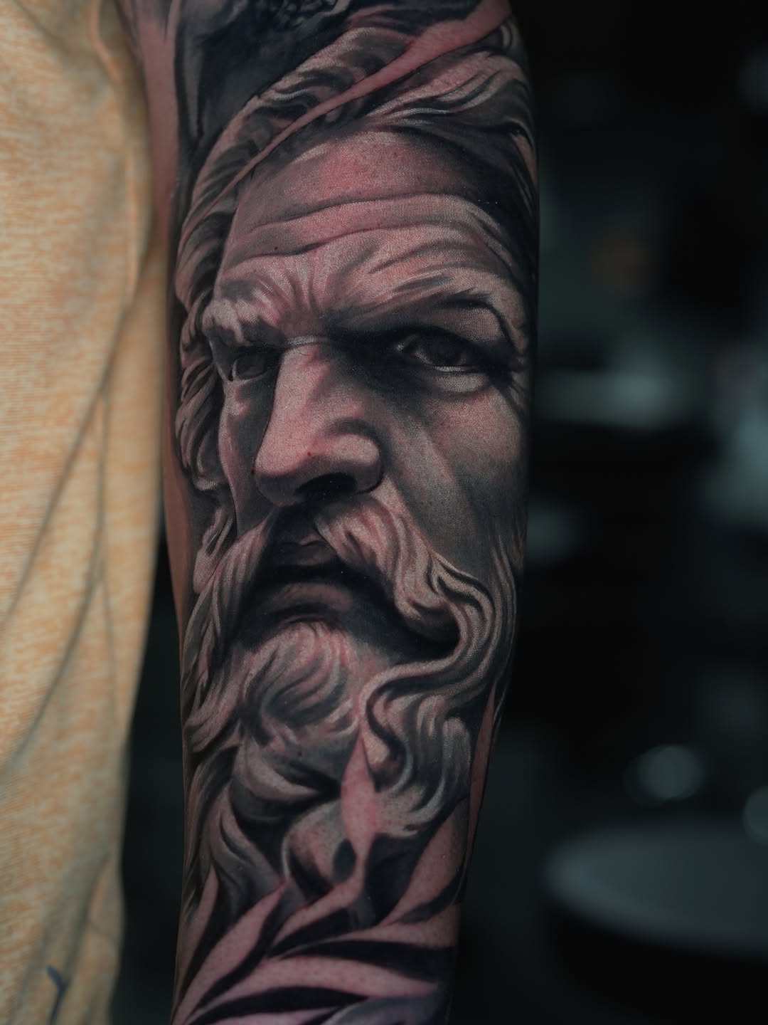 Tattoo by @arttattooandres — realism, black_and_grey
