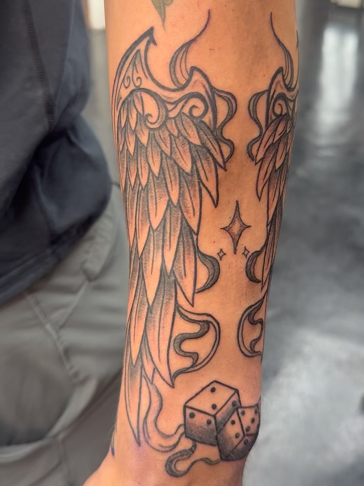 Tattoo by @toots_tattoos — black_and_grey, ornamental