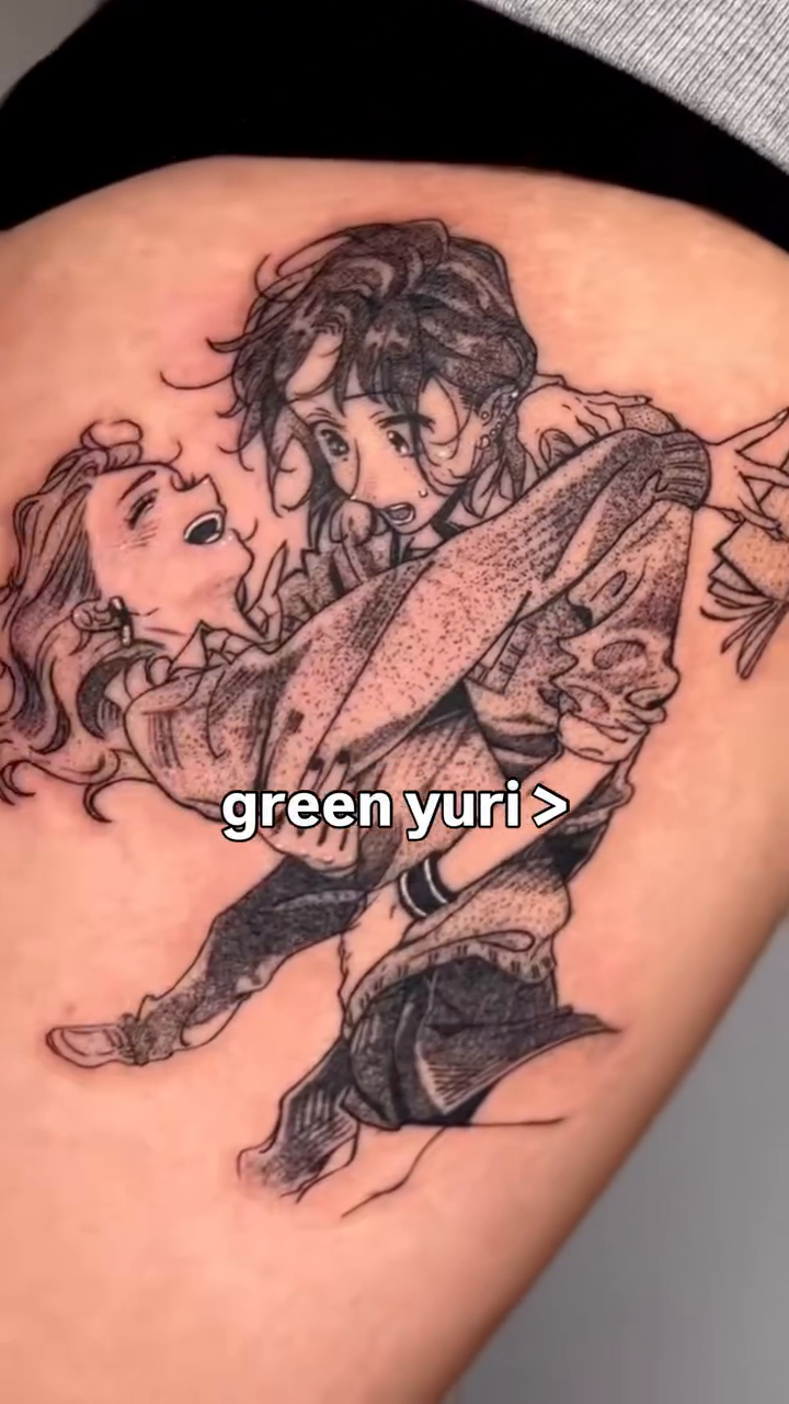 Tattoo by @ryu.inkz โ illustrative, anime