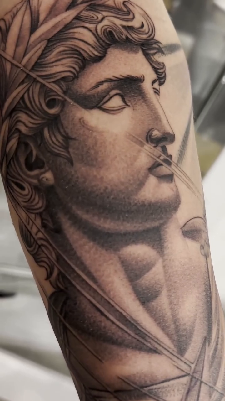 Tattoo by @mottatattoos โ realism, black_and_grey
