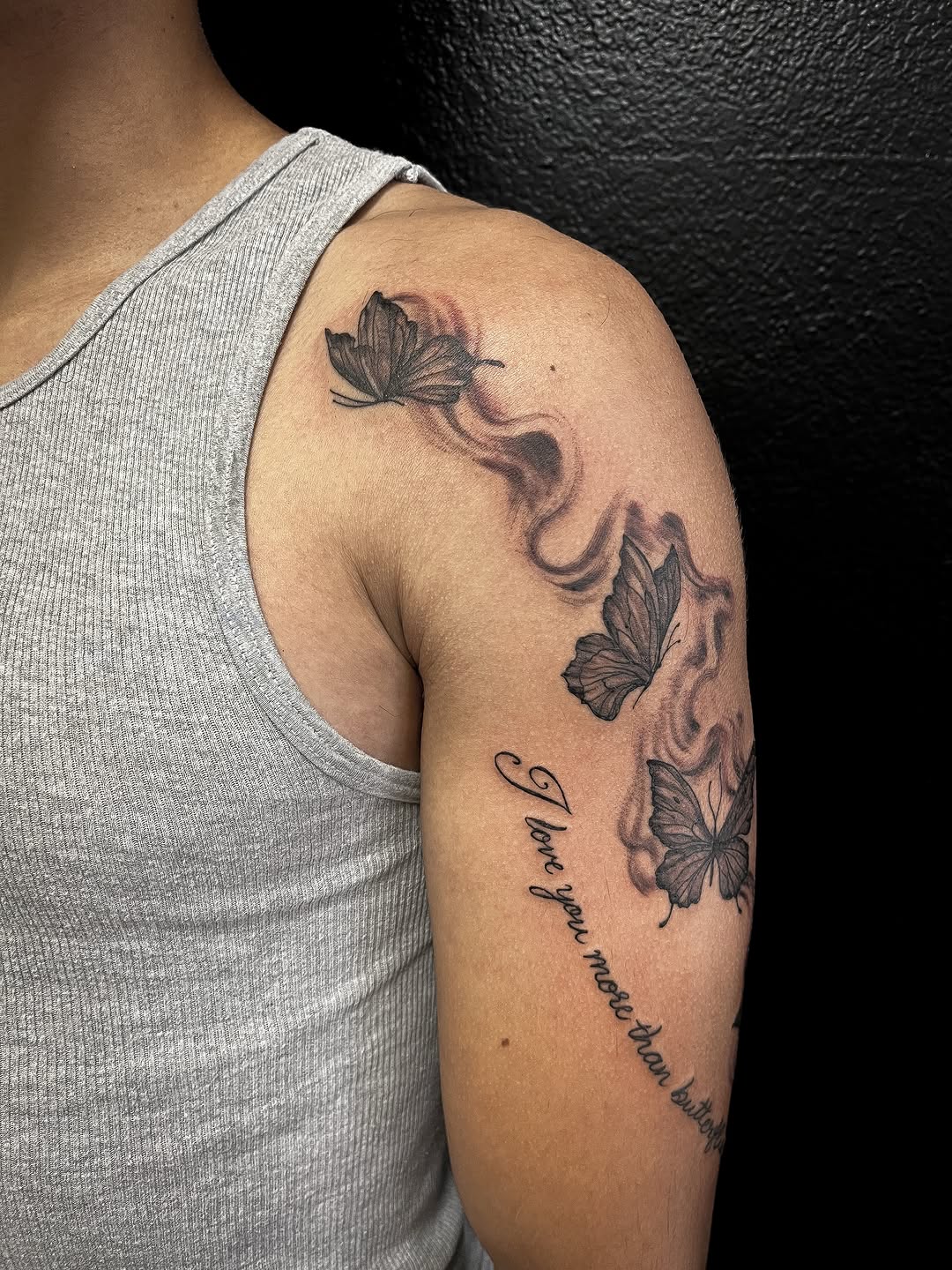 Tattoo by @janellecubatattoo — fine_line, black_and_grey